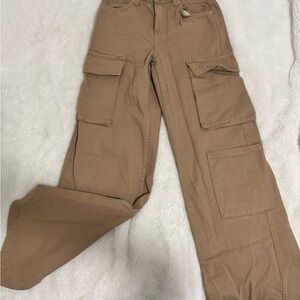 Bershka Tan Cargo Pants
